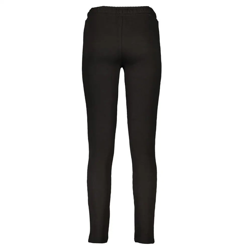Cavalli Class Black Cotton Pant - Pants