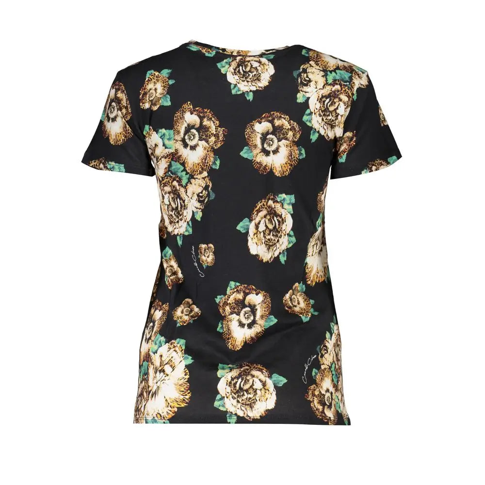 Cavalli Class Black Cotton Women T-Shirt - XS - T-Shirt