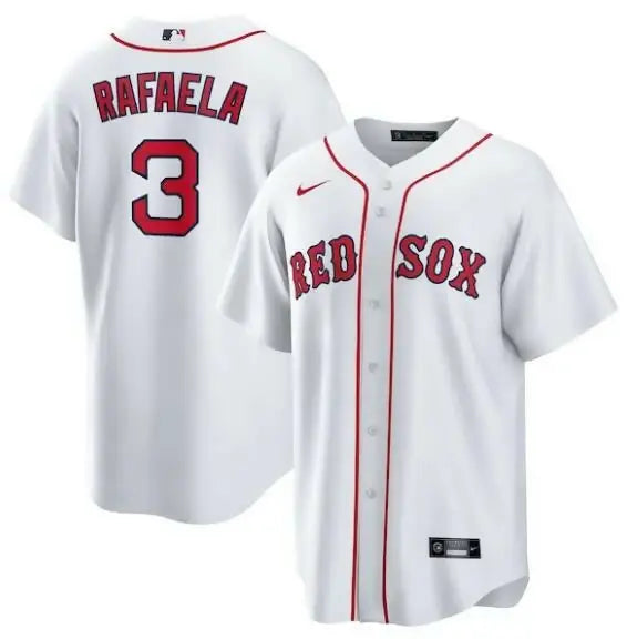White Boston Red Sox Ceddanne Rafaela Nike home replica baseball jersey