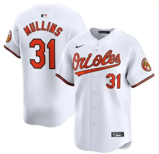 White Cedric Mullins Baltimore Orioles Nike Home Limited Player Jersey front view