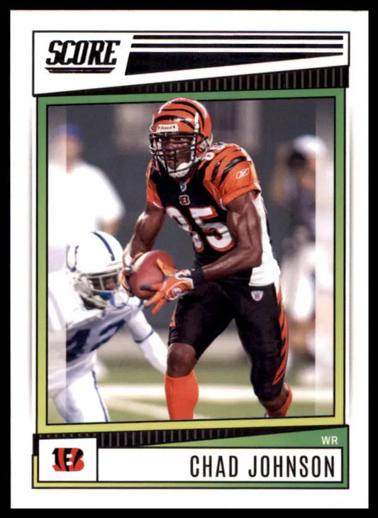 Chad Johnson football card from 2022 Score series number 198 Cincinnati Bengals