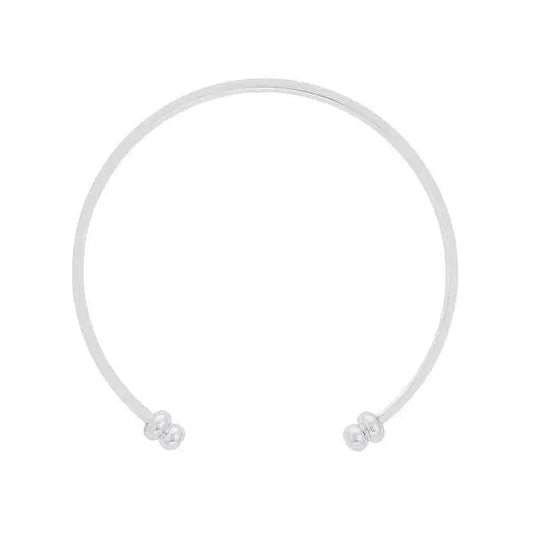 Channel-Set Aqua Cubic Zirconia Cuff - Bracelets