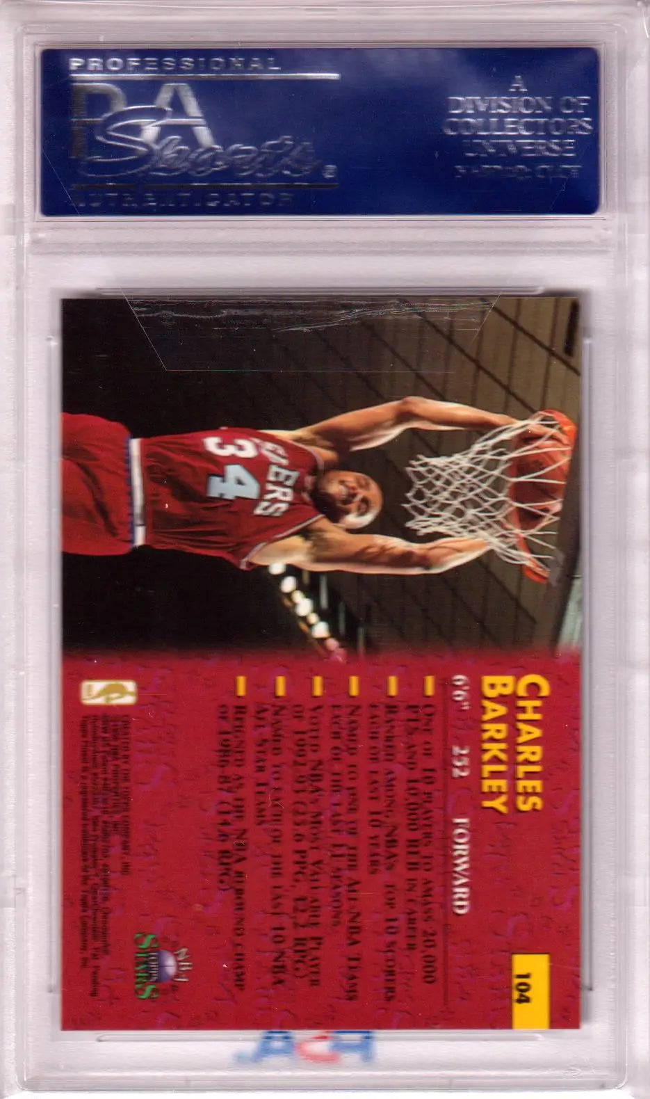 Charles Barkley basketball card from Topps NBA Stars Finest 1996-97 collection