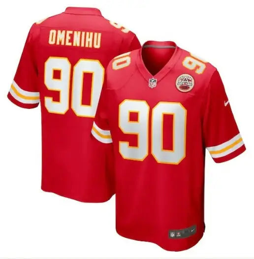 Red Charles Omenihu Kansas City Chiefs Nike Game Player Jersey with number 90