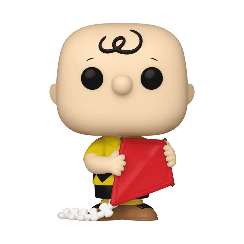 Charlie Brown with Kite Funko Pop Vinyl figure holding a red kite for collectible fans