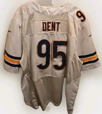Tan Chicago Bears Dent jersey with missing numbers and discoloration style Misin used