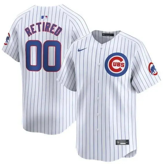Chicago Cubs Nike Home Limited Pick-A-Player Retired Roster White Baseball Jersey