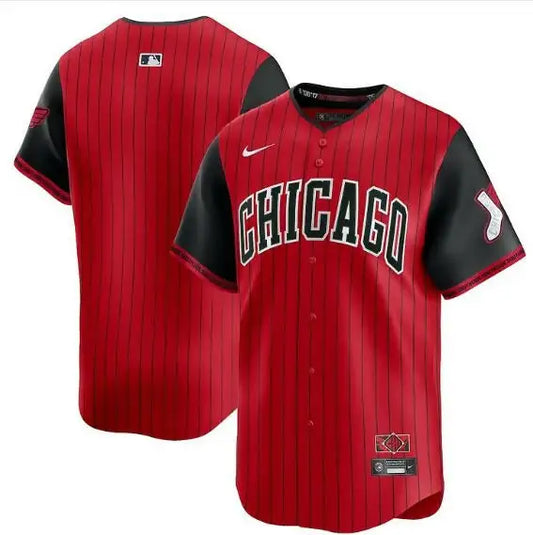 Red pinstriped Chicago White Sox Nike 2025 City Connect Limited Jersey