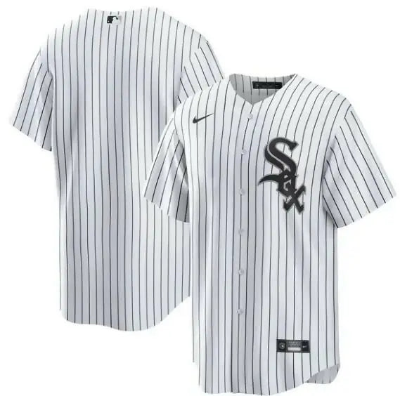 White pinstripe Chicago White Sox Nike Big & Tall Home Replica Team Jersey