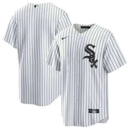 White pinstripe Chicago White Sox Nike Big & Tall Home Replica Team Jersey