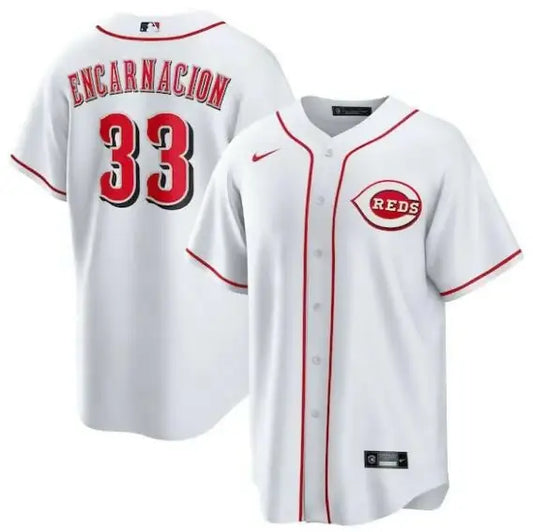 White Cincinnati Reds Christian Encarnacion-Strand Nike home replica baseball jersey