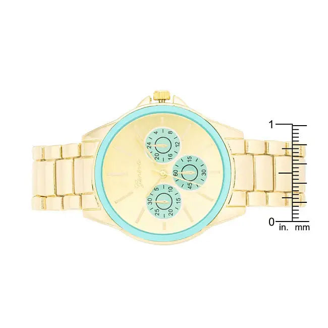 Chrono Gold Metal Watch (2) - Watches