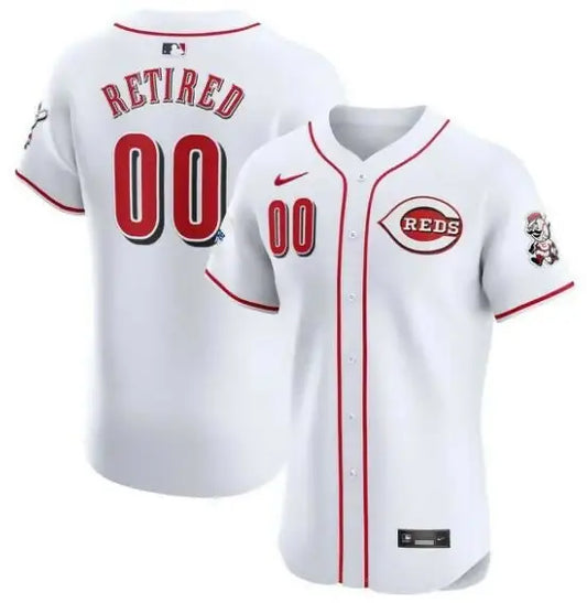 White Cincinnati Reds Nike Home Elite Pick-A-Player Retired Roster Patch Jersey