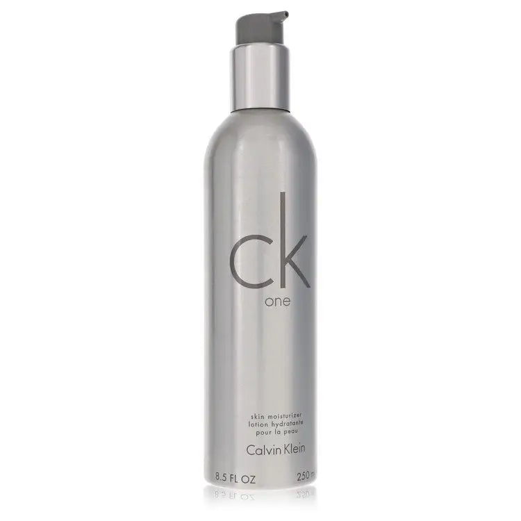 Calvin Klein CK One skin moisturizer in silver pump bottle 8.5 oz