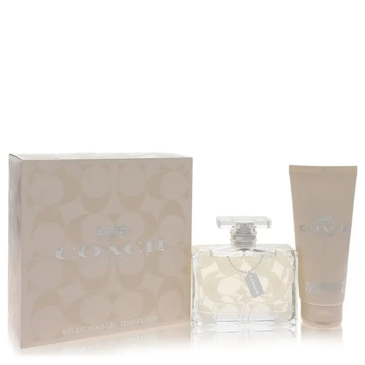 Coach Signature gift set with 3.3 oz Eau De Parfum and body lotion for gifting