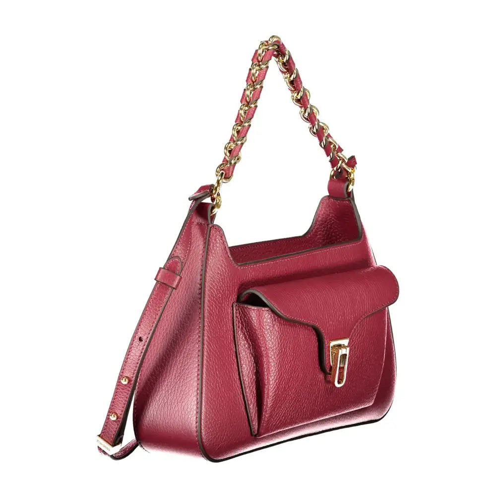 Coccinelle Purple Leather Women Handbag - Handbag