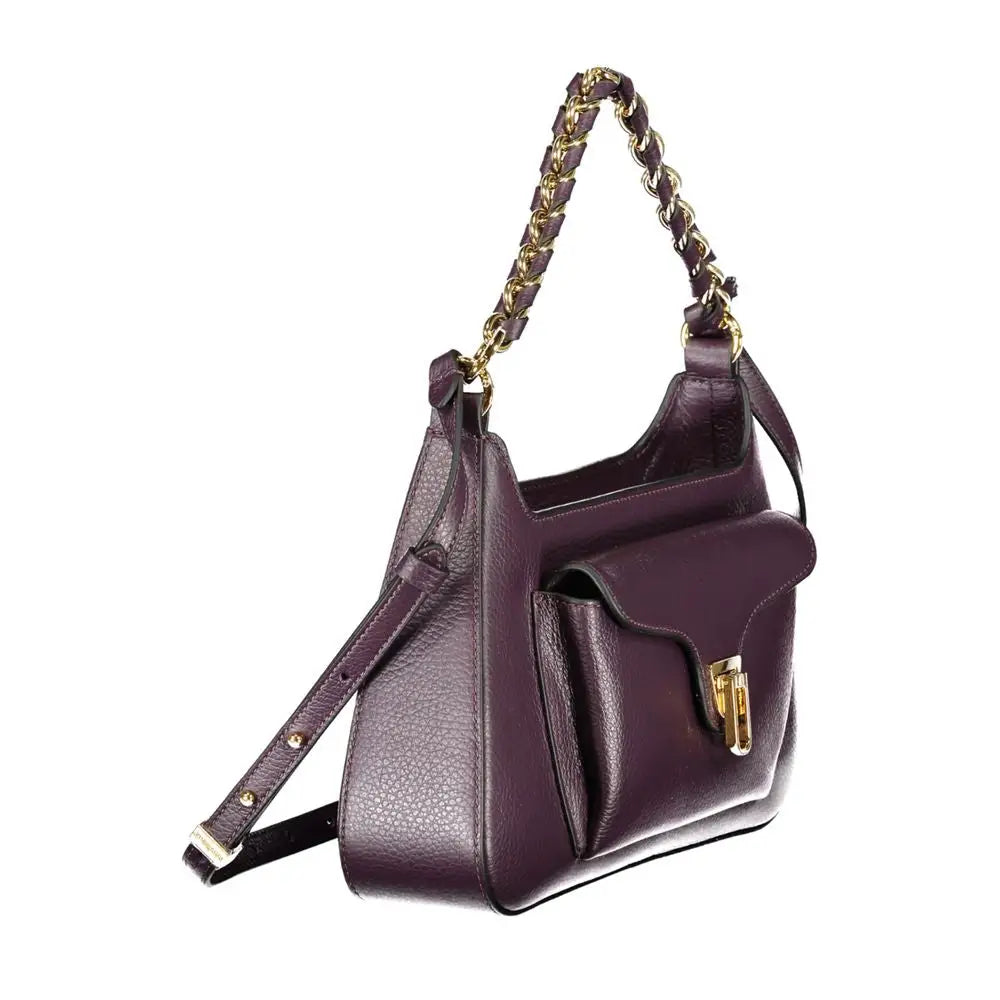 Coccinelle Purple Leather Women Handbag - Handbag
