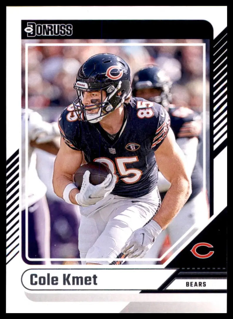 Cole Kmet football card from 2024 Donruss Chicago Bears collectible product