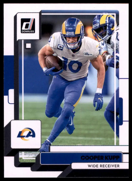 Cooper Kupp football card from 2022 Donruss Los Angeles Rams collectible