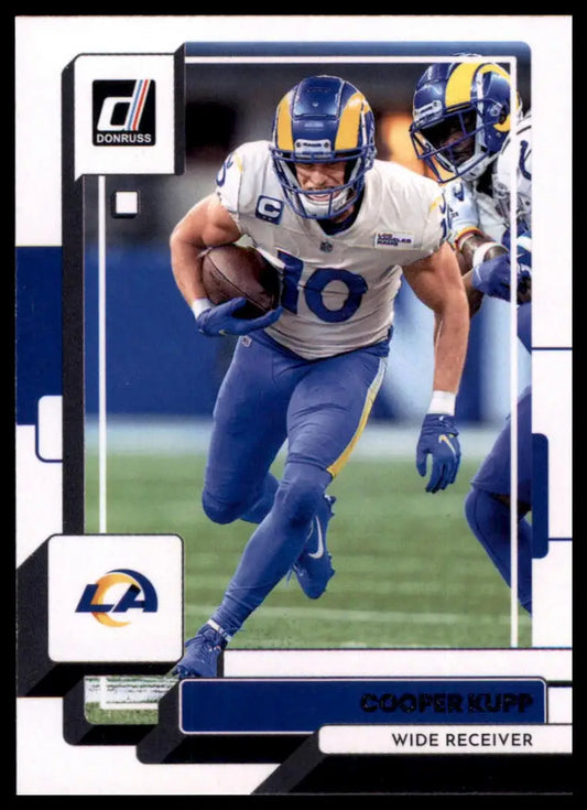 Cooper Kupp football card from 2022 Donruss Los Angeles Rams collectible