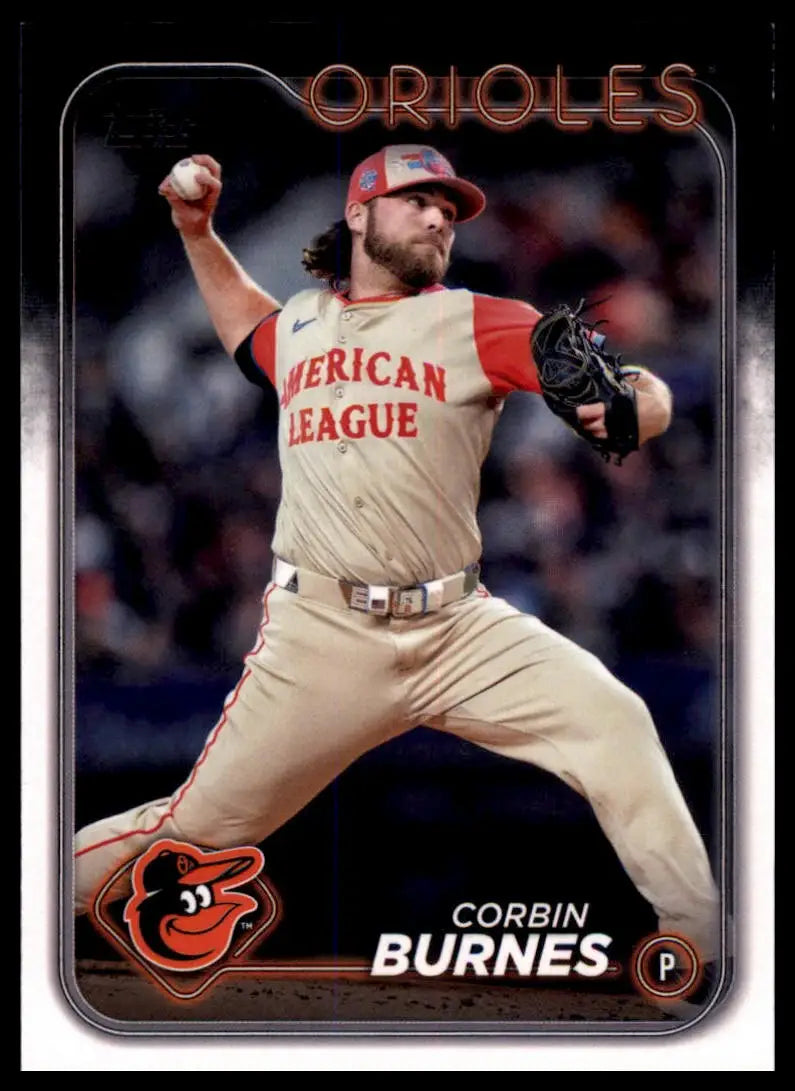 Corbin Burnes 2024 Topps Update All-Star Game baseball card for Baltimore Orioles