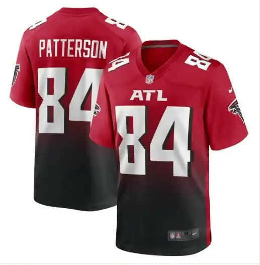 Cordarrelle Patterson Atlanta Falcons red Nike alternate game jersey on display