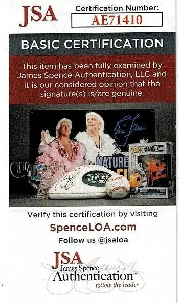 JSA authentication certificate for Craig Biggio AUTO Houston Astros Chronicle Sports insert