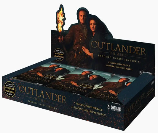 Outlander Season 5 Trading Card Hobby Box featuring exclusive chase sets and collectibles