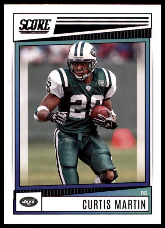 Curtis Martin football card from the 2022 Score New York Jets collection
