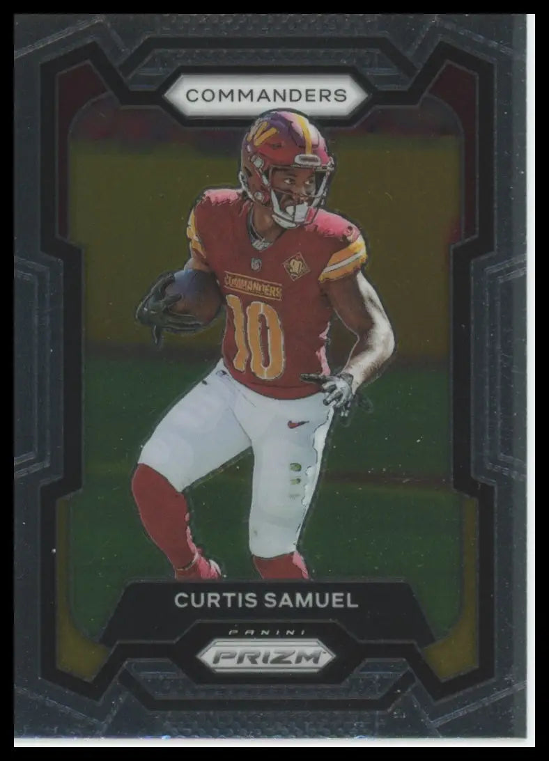 2022 Panini Prizm Curtis Samuel football trading card Washington Commanders product