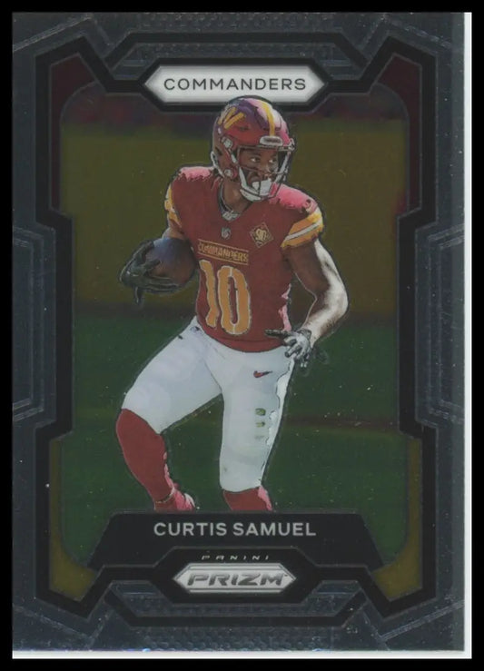 2022 Panini Prizm Curtis Samuel football trading card Washington Commanders product