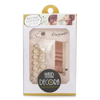 Cute Hairpin Set (Pink And Gold Combination) - 1pc - 1pc / 1 - Hair Care