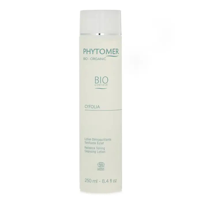 Organic facial cleanser bottle from Cyfolia Radiance Cleansing Lotion 250ml/8.4oz