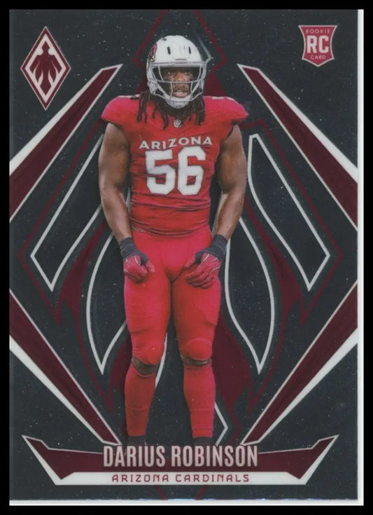 Football trading card featuring Darius Robinson in Arizona Cardinals uniform from Panini Phoenix