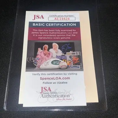 JSA-certified autograph authentication document for Darryl Kile Houston Astros team issue signed picture