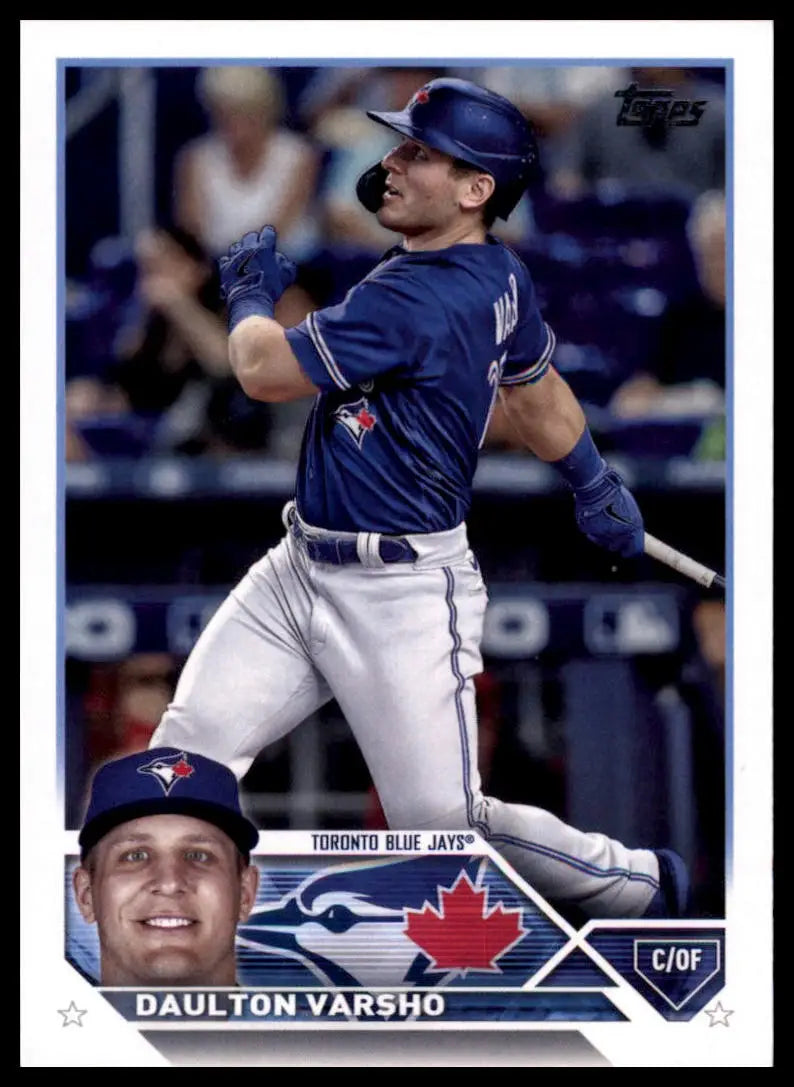 Daulton Varsho 2023 Topps baseball card from Toronto Blue Jays collection