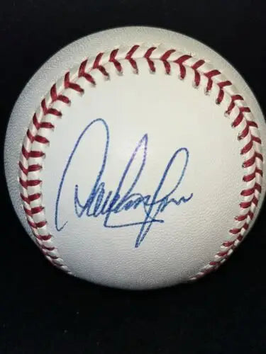 Autographed baseball by Dave Concepcion celebrating sports history in Puerto Rico