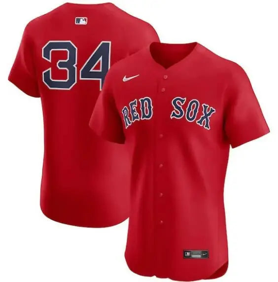 Red Red Sox baseball jersey from David Ortiz Boston Red Sox Nike Elite Player collection