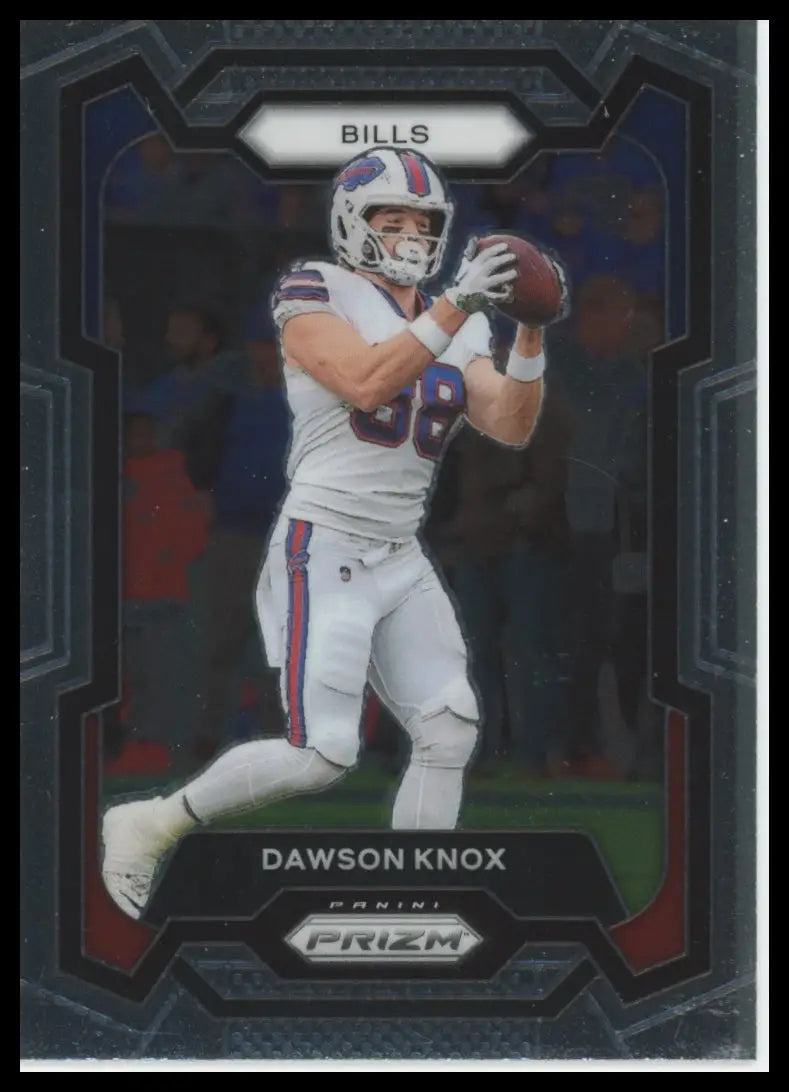 2021 Panini Prizm Dawson Knox Buffalo Bills football card on Dawson Knox 2023 Panini Prizm #28