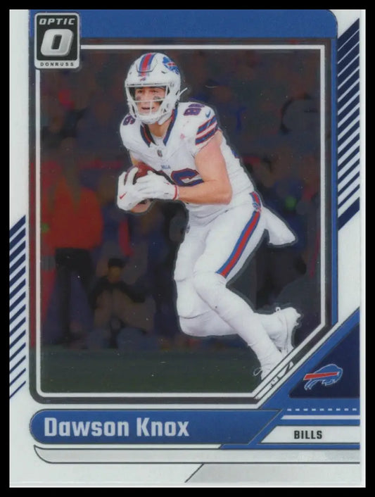 2021 Panini Donruss Optic Dawson Knox Buffalo Bills football trading card