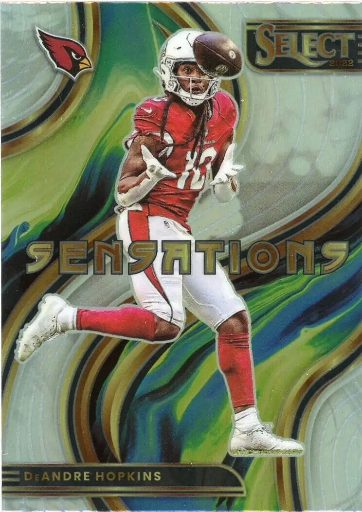 DeAndre Hopkins football card from Panini Select Sensations series featuring Arizona Cardinals