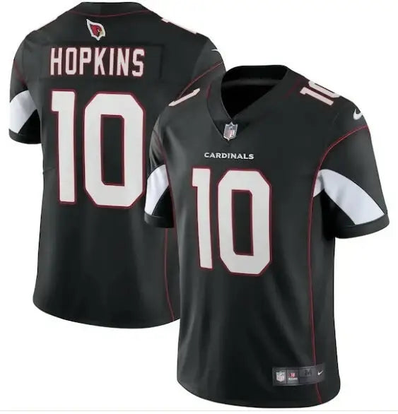 Black Arizona Cardinals DeAndre Hopkins Nike Vapor Limited Jersey with 10 on front and back