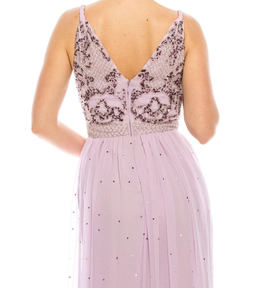 Decode Lilac-Blush Embellished Chiffon Maxi Gown Sizes 0/2/4/6 Available!