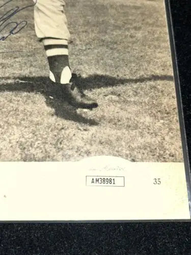 Del Ennis Signed Sport Magazine Page featuring vintage baseball photo of Phillies player