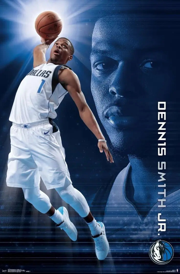 Dennis Smith Jr NBA Dallas Mavericks poster 24x36 showcasing sports trends from 2017