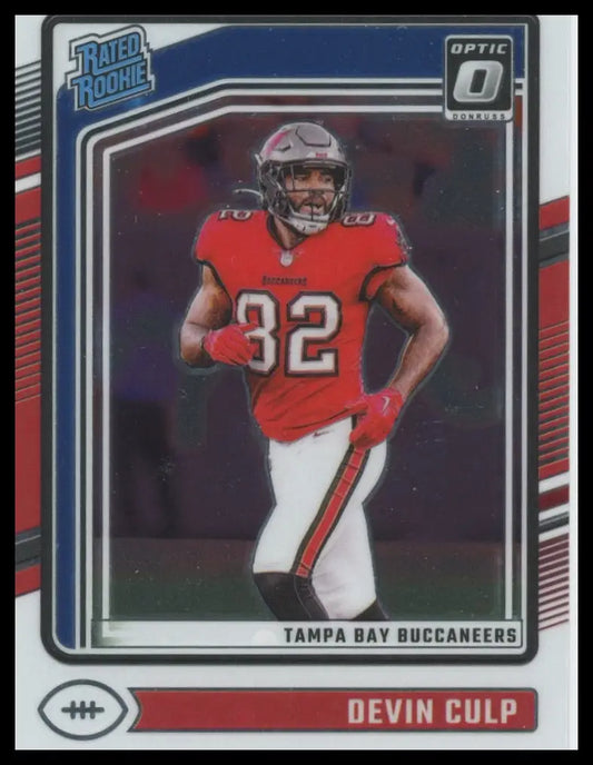 2021 Panini Optic Rated Rookie Devin Culp football card Tampa Bay Buccaneers donruss optic