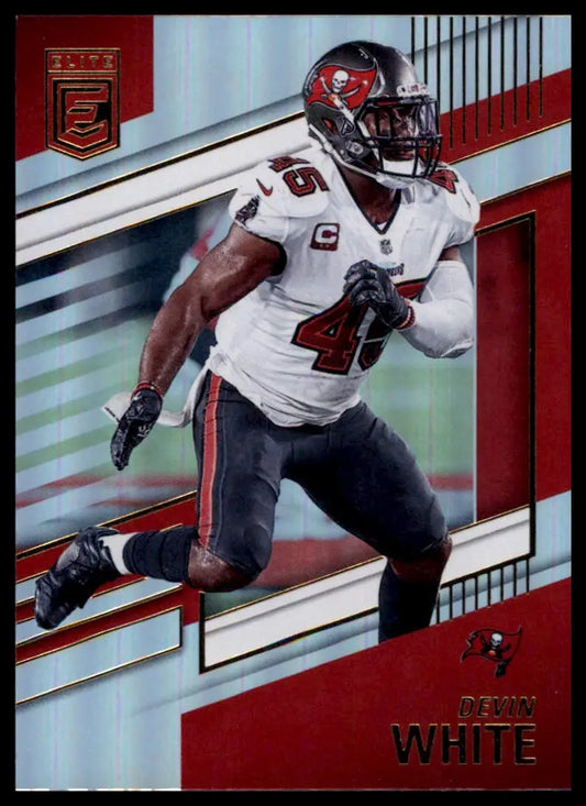 Devin White football card from Donruss Elite 2022 Tampa Bay Buccaneers set