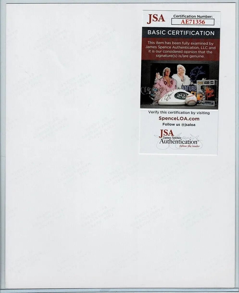 JSA authentication sticker on Don Mattingly & Bill Dickey Dual Signed Vintage photo