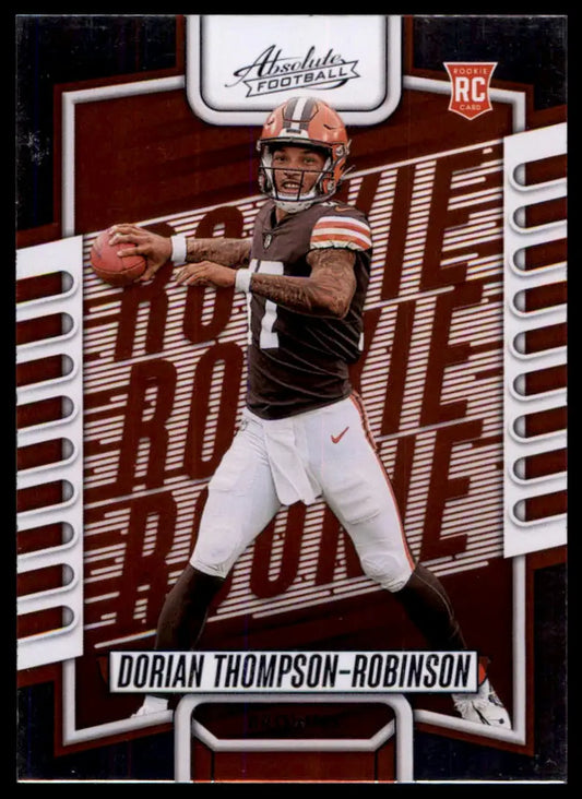 Dorian Thompson-Robinson rookie football card Panini Absolute 2023 Browns product