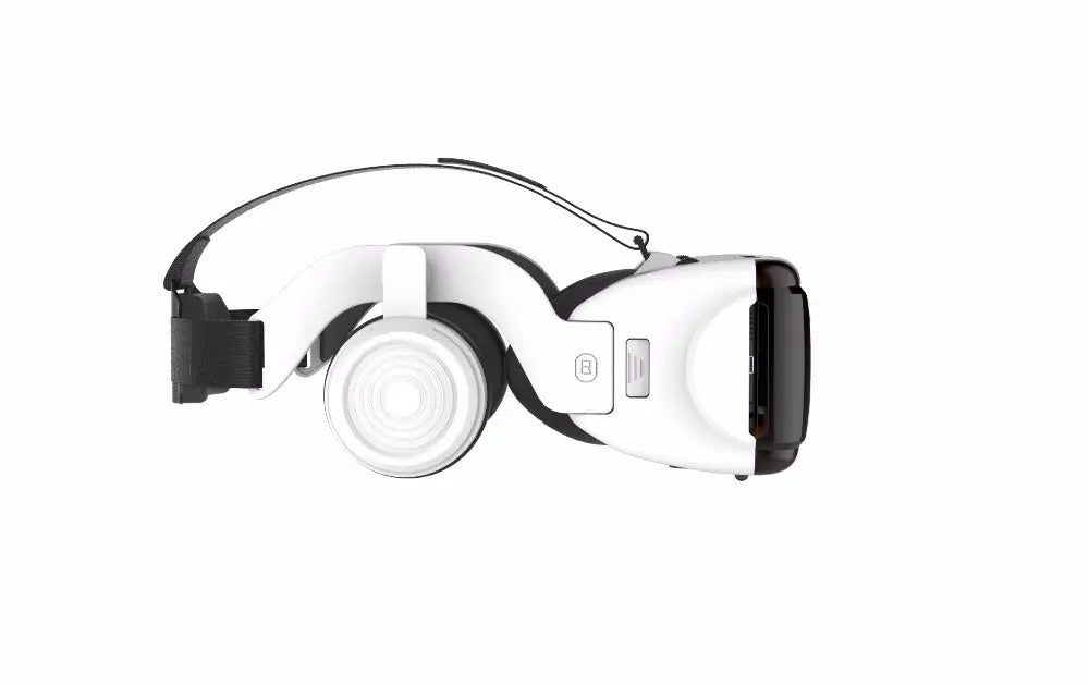 White Dragon Magic G6 VR Gaming Stereo 3D Headset with adjustable straps and headphones